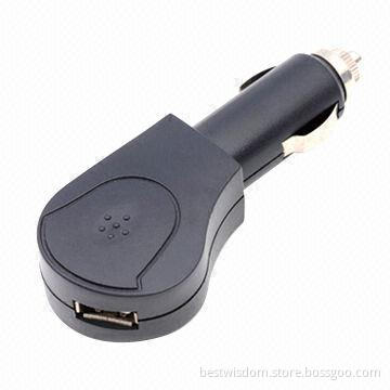 Mobile Phone In-Car Charger with 4.2 to 9V DC Output Voltages and 500mA to 2A Charging Rate